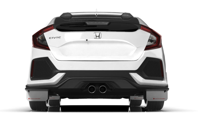 Rally Armor 17-21 Honda Civic Sport/Sport Touring White UR Mud Flap w/Red Logo Rally Armor 17-21 Honda Civic Sport/Sport Touring White UR Mud Flap w/Red Logo