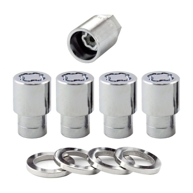 McGard Wheel Lock Nut Set - 4pk. (Reg. Shank Seat) 1/2-20 / 13/16 Hex / 1.38in. Length - Chrome McGard Wheel Lock Nut Set - 4pk. (Reg. Shank Seat) 1/2-20 / 13/16 Hex / 1.38in. Length - Chrome
