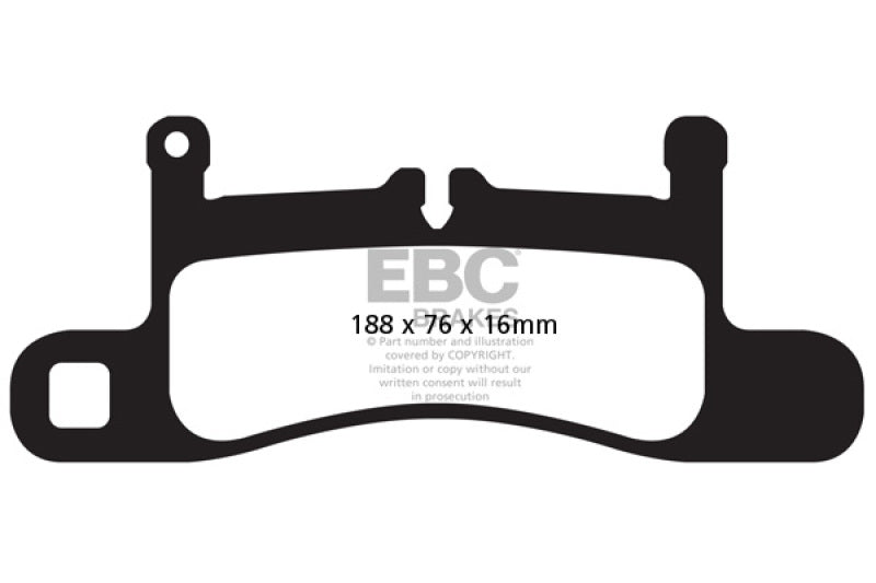 EBC 12-15 Porsche 911 (991) (Cast Iron Rotor only) 3.4 Carrera Yellowstuff Rear Brake Pads EBC 12-15 Porsche 911 (991) (Cast Iron Rotor only) 3.4 Carrera Yellowstuff Rear Brake Pads