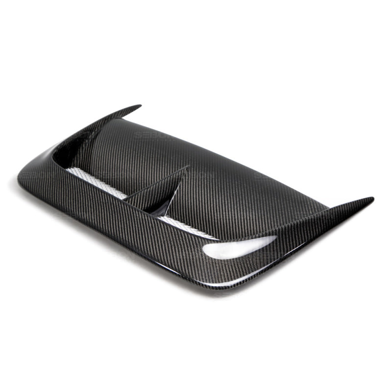 Seibon 04-05 Subaru WRX/STi CW Carbon Fiber Hood Scoop - Only Fits OEM Hoods (Not Seibon Hoods) Seibon 04-05 Subaru WRX/STi CW Carbon Fiber Hood Scoop - Only Fits OEM Hoods (Not Seibon Hoods)