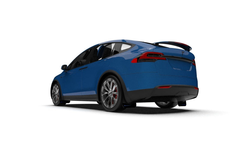 Rally Armor 22-26 Tesla Model X Black UR Mud Flap w/Blue Logo Rally Armor 22-26 Tesla Model X Black UR Mud Flap w/Blue Logo