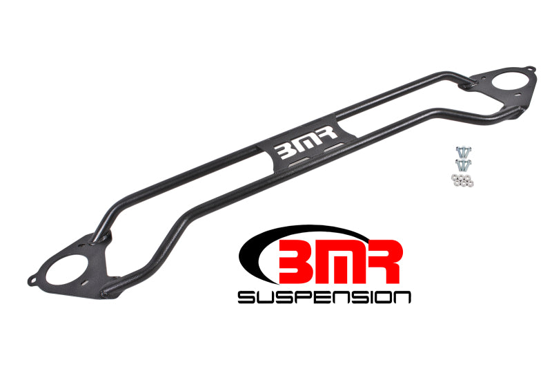 BMR 16-17 6th Gen Camaro Front Twin Tube Design Strut Tower Brace - Black Hammertone BMR 16-17 6th Gen Camaro Front Twin Tube Design Strut Tower Brace - Black Hammertone