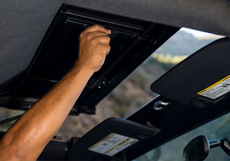 Rampage 2007-2018 Jeep Wrangler(JK) 2-Door Trailview Tonneau Top - Black Diamond Rampage 2007-2018 Jeep Wrangler(JK) 2-Door Trailview Tonneau Top - Black Diamond