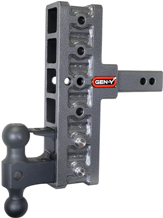 Gen-Y Mega Duty 2in Shank 7.5in Offset Drop 16K Hitch w/GH-051 Dual-Ball/GH-032 Pintle Lock Gen-Y Mega Duty 2in Shank 7.5in Offset Drop 16K Hitch w/GH-051 Dual-Ball/GH-032 Pintle Lock