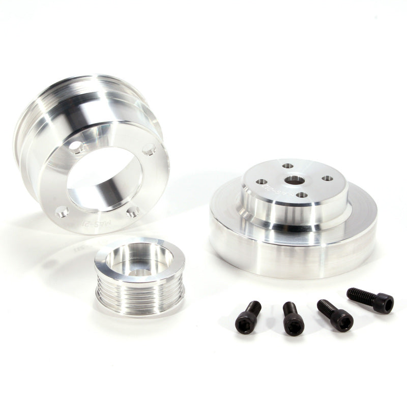 BBK 86-93 Mustang 5.0 Underdrive Pulley Kit - Lightweight CNC Billet Aluminum (3pc) BBK 86-93 Mustang 5.0 Underdrive Pulley Kit - Lightweight CNC Billet Aluminum (3pc)