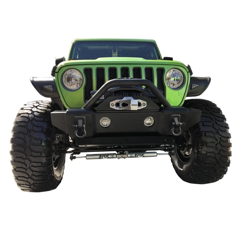 Rampage 2007-2018 Jeep Wrangler(JK) Recovery Bumper Stubby Front - Black Rampage 2007-2018 Jeep Wrangler(JK) Recovery Bumper Stubby Front - Black