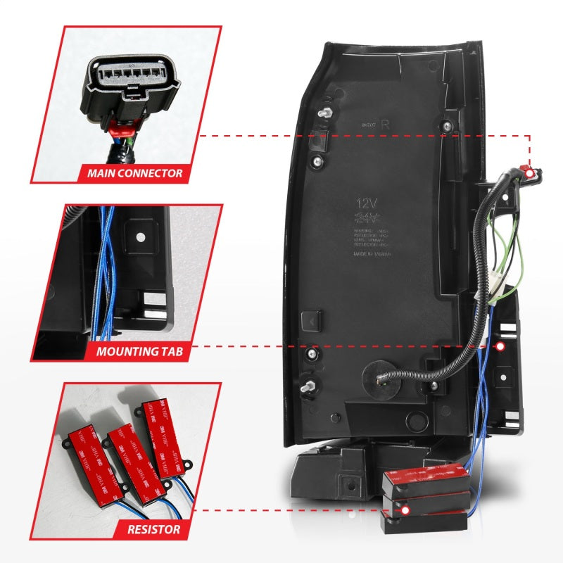 ANZO 2015-2017 Chevrolet Suburban/Tahoe LED Taillights Chrome ANZO 2015-2017 Chevrolet Suburban/Tahoe LED Taillights Chrome