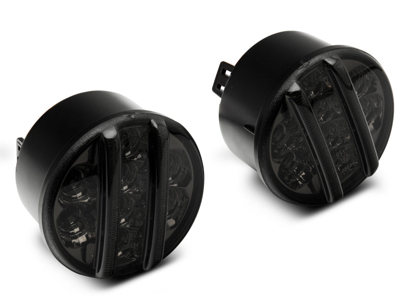 Raxiom 07-18 Jeep Wrangler JK Axial Series LED Front Turn Signals (Smoked) Raxiom 07-18 Jeep Wrangler JK Axial Series LED Front Turn Signals (Smoked)