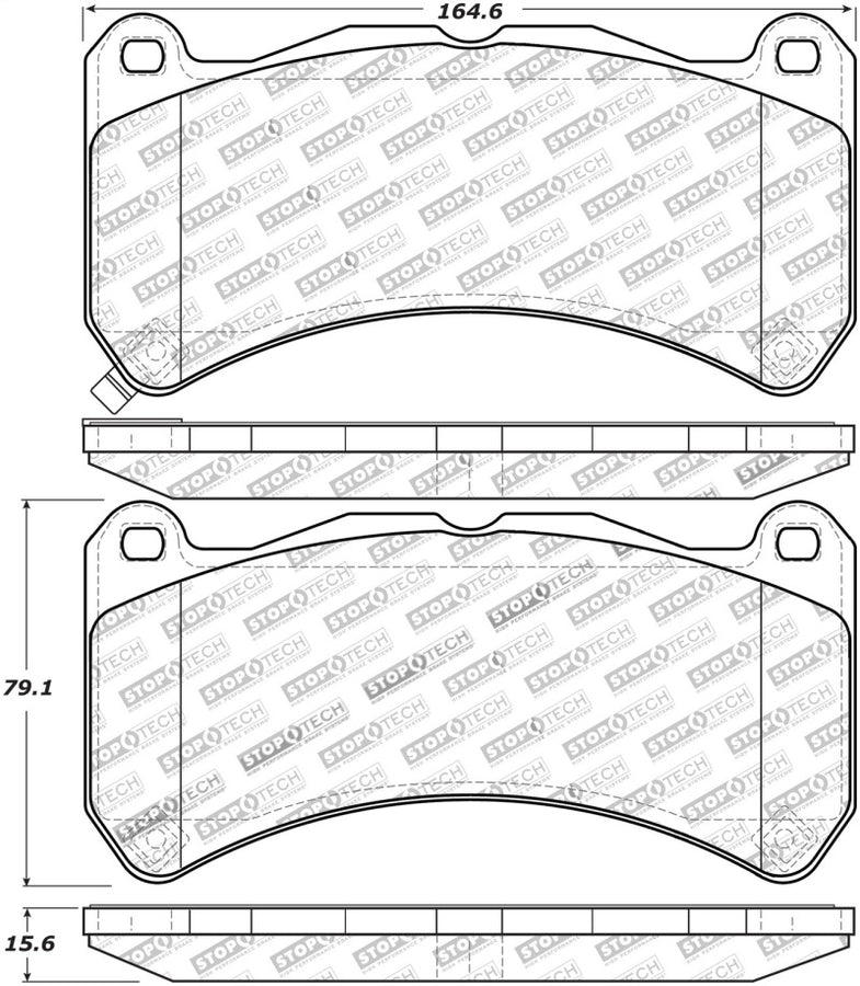 StopTech Performance 08-09 Lexus IS F Front Brake Pads StopTech Performance 08-09 Lexus IS F Front Brake Pads