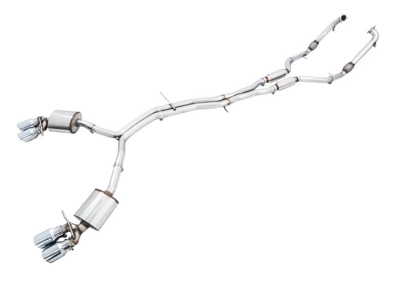 AWE Tuning Audi B9 S5 3.0T Touring Edition Exhaust - Chrome Silver Tips (102mm) AWE Tuning Audi B9 S5 3.0T Touring Edition Exhaust - Chrome Silver Tips (102mm)