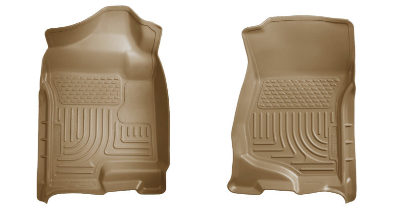 Husky Liners 07-14 Cadillac Escalade ESV/EXT Weatherbeater Tan Front Floor Liners Husky Liners 07-14 Cadillac Escalade ESV/EXT Weatherbeater Tan Front Floor Liners