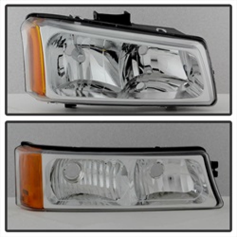 xTune Chevy Silverado 2500HD 03-06 Crystal Headlights w/ Bumper Lights Chrome HD-JH-CSIL03-AM-C-SET xTune Chevy Silverado 2500HD 03-06 Crystal Headlights w/ Bumper Lights Chrome HD-JH-CSIL03-AM-C-SET