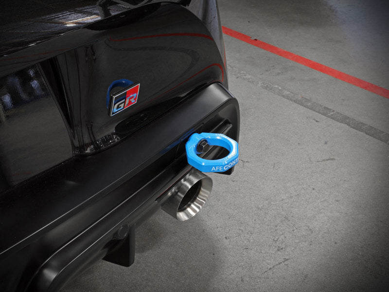 aFe Control Rear Tow Hook Blue 20-21 Toyota GR Supra (A90) aFe Control Rear Tow Hook Blue 20-21 Toyota GR Supra (A90)