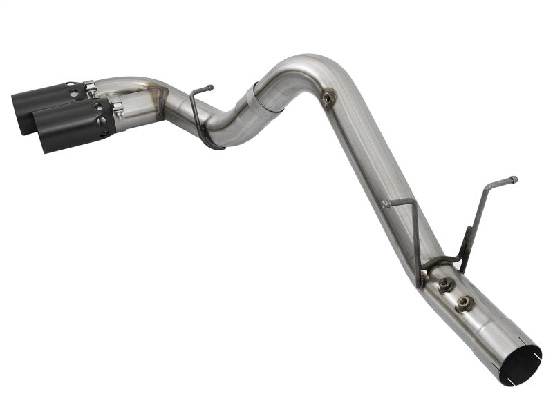 aFe Victory Series 4in 409-SS DPF-Back Exhaust w/ Dual Black Tips 2017 GM Duramax V8-6.6L(td) L5P aFe Victory Series 4in 409-SS DPF-Back Exhaust w/ Dual Black Tips 2017 GM Duramax V8-6.6L(td) L5P