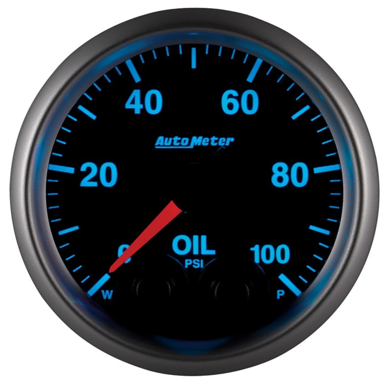 Autometer Elite 52mm Oil Pressure Peak and Warn Gauge w/ Electonic Control Autometer Elite 52mm Oil Pressure Peak and Warn Gauge w/ Electonic Control