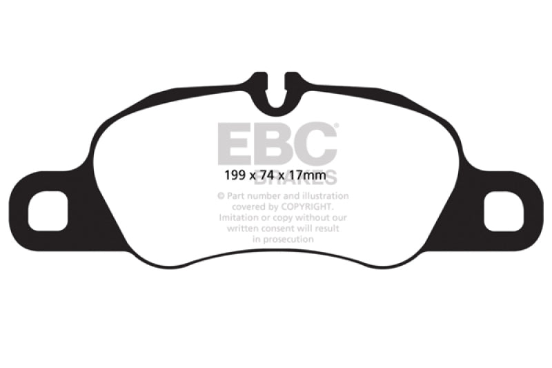 EBC 09-12 Porsche 911 (997) (Cast Iron Rotor only) 3.6 Carrera 2 Redstuff Front Brake Pads EBC 09-12 Porsche 911 (997) (Cast Iron Rotor only) 3.6 Carrera 2 Redstuff Front Brake Pads