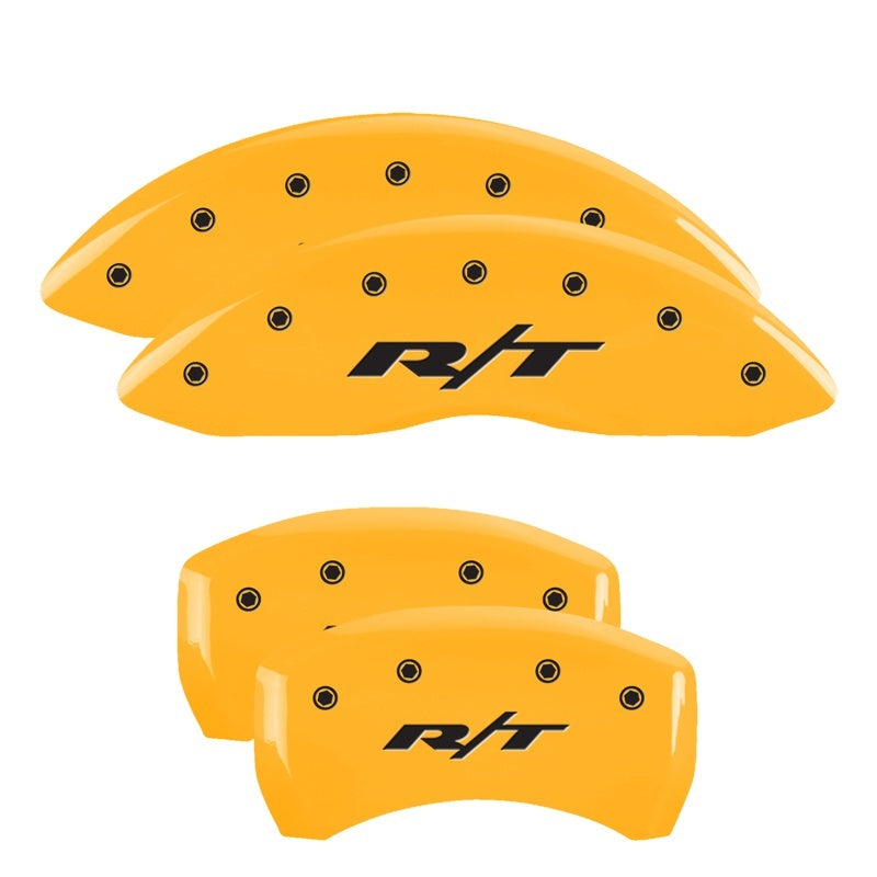 MGP 4 Caliper Covers Engraved Front & Rear RT1-Truck Yellow Finish Black Char 2006 Dodge Charger MGP 4 Caliper Covers Engraved Front & Rear RT1-Truck Yellow Finish Black Char 2006 Dodge Charger