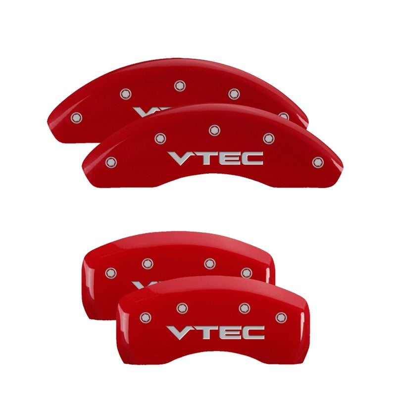 MGP 4 Caliper Covers Engraved Front & Rear Vtech Red finish silver ch MGP 4 Caliper Covers Engraved Front & Rear Vtech Red finish silver ch