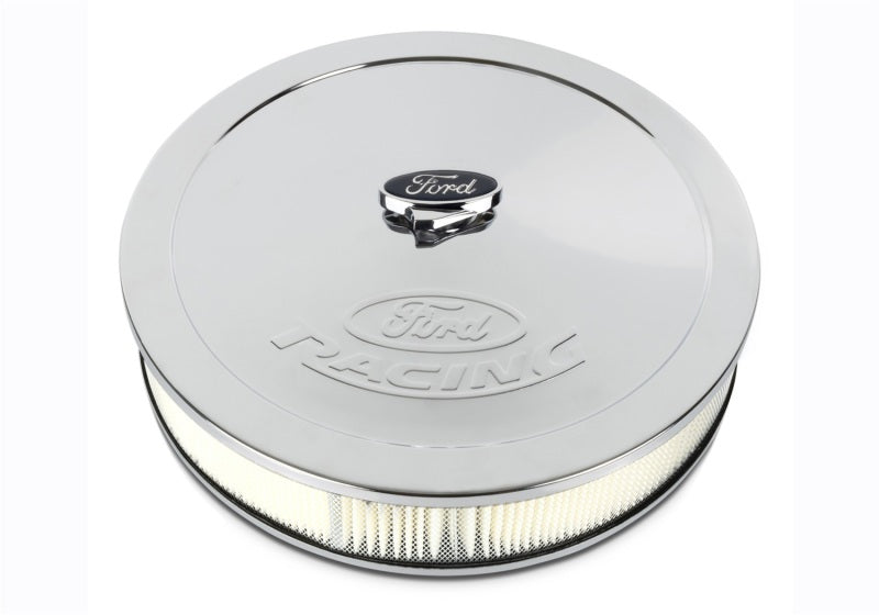 Ford Racing Chrome Air Cleaner w/ Emblem Ford Racing Chrome Air Cleaner w/ Emblem