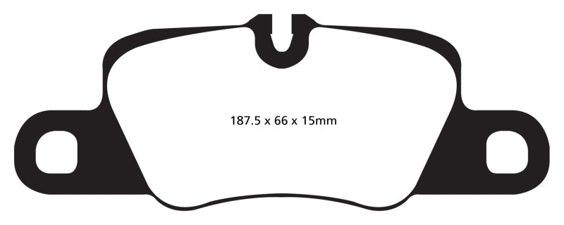 EBC 12-15 Porsche 911 (991) (Cast Iron Rotor only) 3.8 Carrera S Yellowstuff Rear Brake Pads EBC 12-15 Porsche 911 (991) (Cast Iron Rotor only) 3.8 Carrera S Yellowstuff Rear Brake Pads