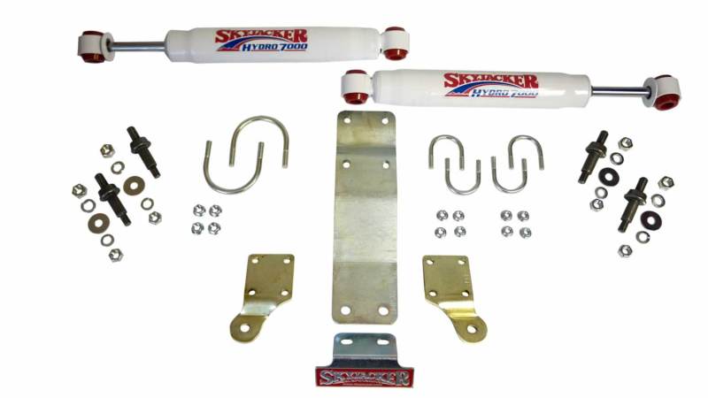 Skyjacker 2007-2017 Jeep Wrangler (JK/JKU) (Use w/ JK717TR) Dual Steering Damper Kit w/ Hydro 7000 Skyjacker 2007-2017 Jeep Wrangler (JK/JKU) (Use w/ JK717TR) Dual Steering Damper Kit w/ Hydro 7000