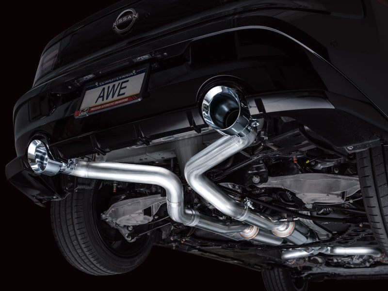 AWE 2023 Nissan Z RZ34 RWD Track Edition Catback Exhaust System w/ Chrome Silver Tips AWE 2023 Nissan Z RZ34 RWD Track Edition Catback Exhaust System w/ Chrome Silver Tips