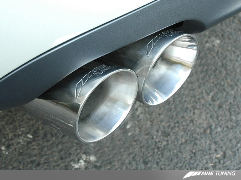 AWE Tuning Audi B7 S4 Track Edition Exhaust - Polished Silver Tips AWE Tuning Audi B7 S4 Track Edition Exhaust - Polished Silver Tips