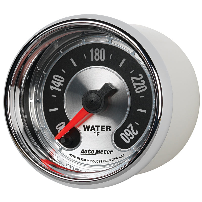 Autometer American Muscle 52mm Full Sweep Electric 100-260 Deg F Water Temperature Gauge Autometer American Muscle 52mm Full Sweep Electric 100-260 Deg F Water Temperature Gauge