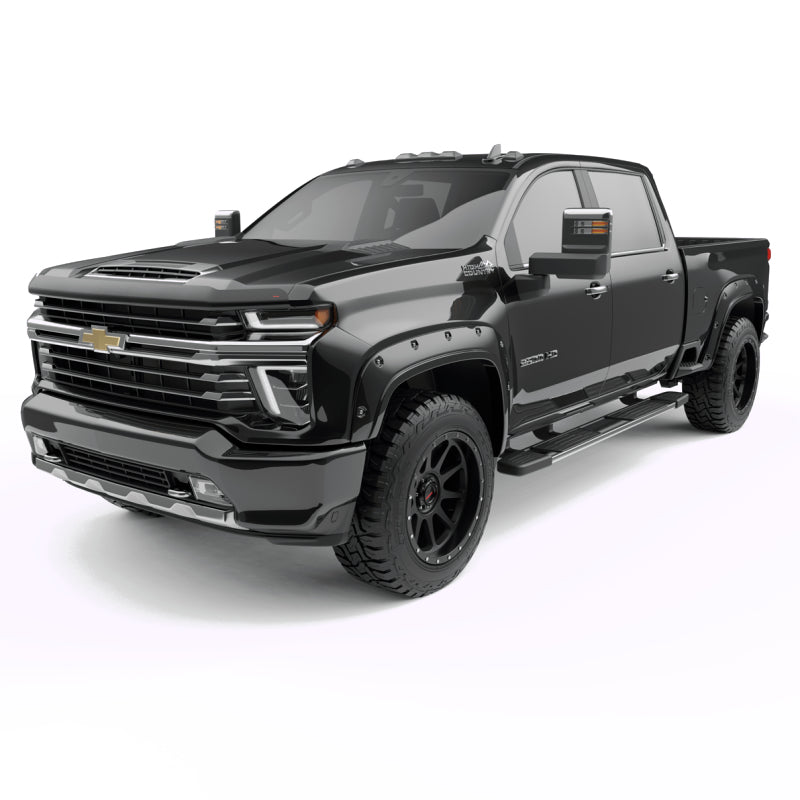 EGR 20-23 Chevrolet Silverado 2500Hd/3500Hd Traditional Bolt-On Look Fender Flares Black Set Of 4 EGR 20-23 Chevrolet Silverado 2500Hd/3500Hd Traditional Bolt-On Look Fender Flares Black Set Of 4