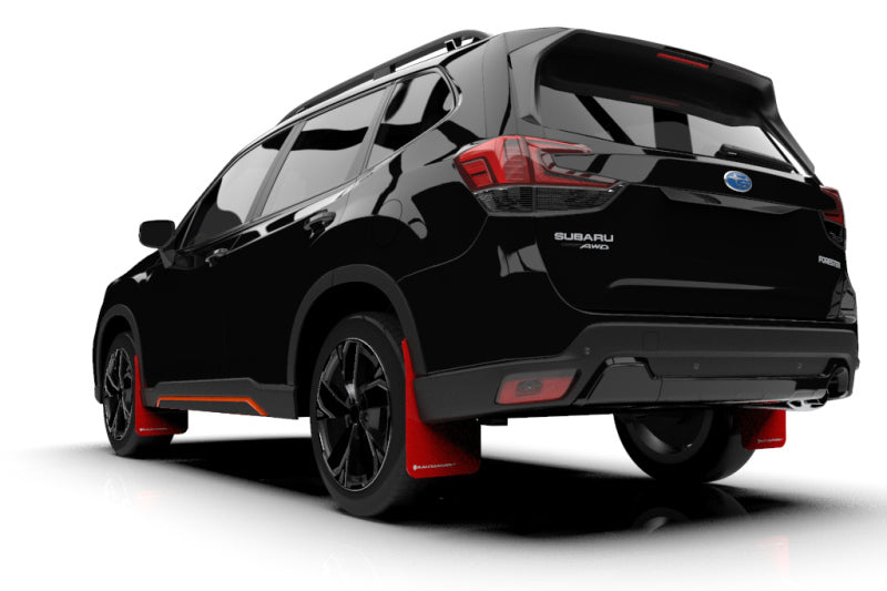 Rally Armor 19-21 Subaru Forester Red UR Mud Flap w/ White Logo Rally Armor 19-21 Subaru Forester Red UR Mud Flap w/ White Logo
