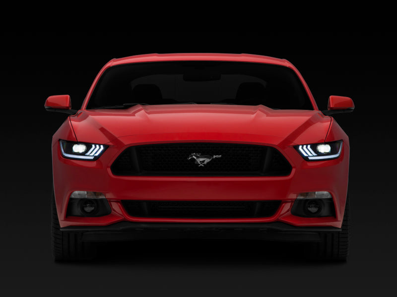 Raxiom 15-17 Ford Mustang Projector Headlights OEM HID Bulbs- Black Housing (Clear Lens) Raxiom 15-17 Ford Mustang Projector Headlights OEM HID Bulbs- Black Housing (Clear Lens)