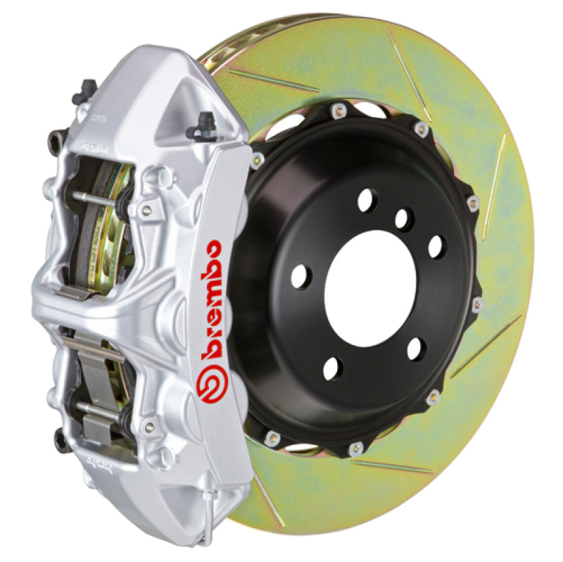 Brembo 05-14 Mustang GT Excl non-ABS Equipped Fr GT BBK 6Pist Cast 355x32 2pc Rtr Slot Type1-Silver Brembo 05-14 Mustang GT Excl non-ABS Equipped Fr GT BBK 6Pist Cast 355x32 2pc Rtr Slot Type1-Silver