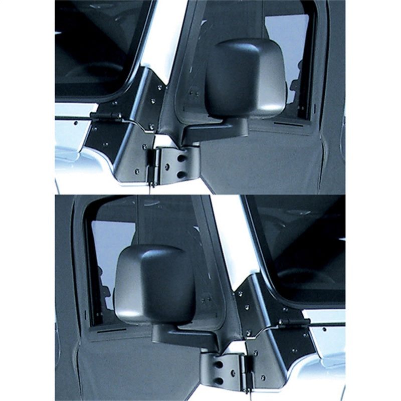 Omix Door Mirror Kit Black- 87-06 Jeep Wrangler Omix Door Mirror Kit Black- 87-06 Jeep Wrangler