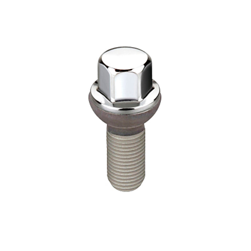 McGard Hex Lug Bolt (Radius Seat) M14X1.5 / 17mm Hex / 28.1mm Shank Length (Box of 50) - Chrome McGard Hex Lug Bolt (Radius Seat) M14X1.5 / 17mm Hex / 28.1mm Shank Length (Box of 50) - Chrome