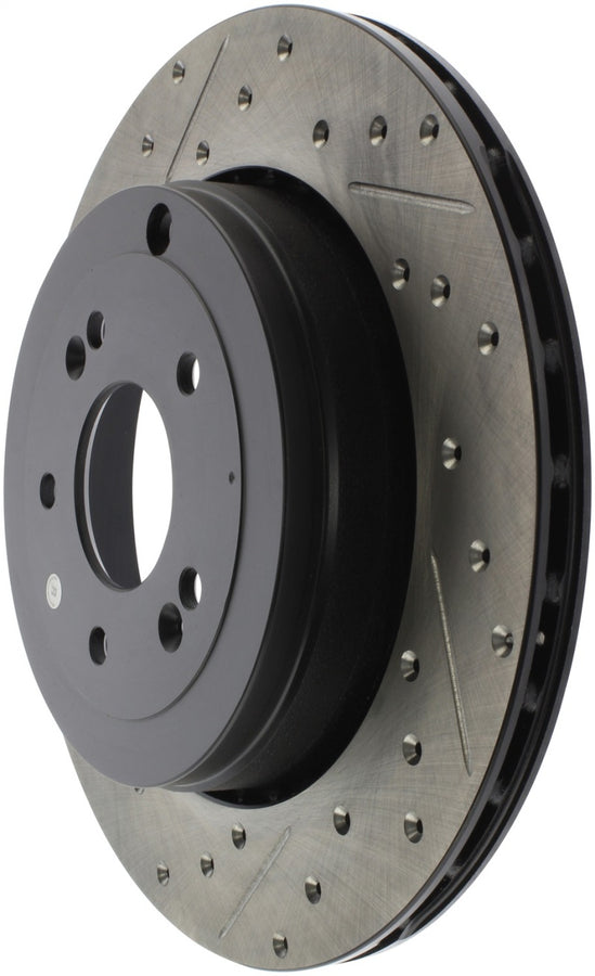 StopTech 10 Hyundai Genesis Coupe w/ Factory Brembo Slotted & Drilled Right Rear Rotor StopTech 10 Hyundai Genesis Coupe w/ Factory Brembo Slotted & Drilled Right Rear Rotor