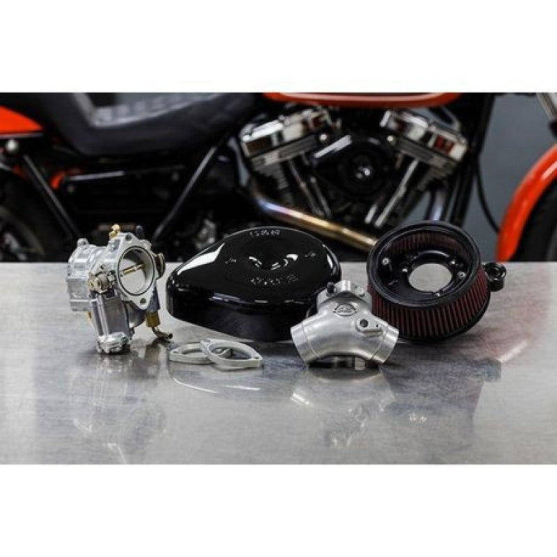 S&S Cycle 84-99 BT Super E Carburetor & Stealth Air Cleaner Kit w/ Black Teardrop S&S Cycle 84-99 BT Super E Carburetor & Stealth Air Cleaner Kit w/ Black Teardrop