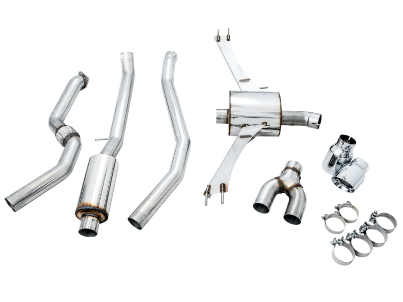 AWE Tuning 2016+ Honda Civic Si Touring Edition Exhaust w/Front Pipe & Dual Chrome Silver Tips AWE Tuning 2016+ Honda Civic Si Touring Edition Exhaust w/Front Pipe & Dual Chrome Silver Tips