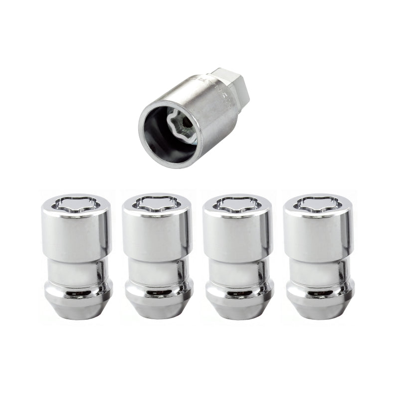 McGard Wheel Lock Nut Set - 4pk. (Cone Seat) 1/2-20 / 3/4 & 13/16 Dual Hex / 1.46in. Length - Chrome McGard Wheel Lock Nut Set - 4pk. (Cone Seat) 1/2-20 / 3/4 & 13/16 Dual Hex / 1.46in. Length - Chrome