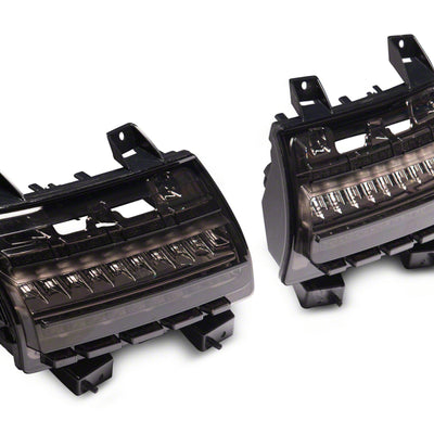 Raxiom 18-23 Jeep Wrangler Factory Halogen Axial Series LED Side Marker Lights- Smoked