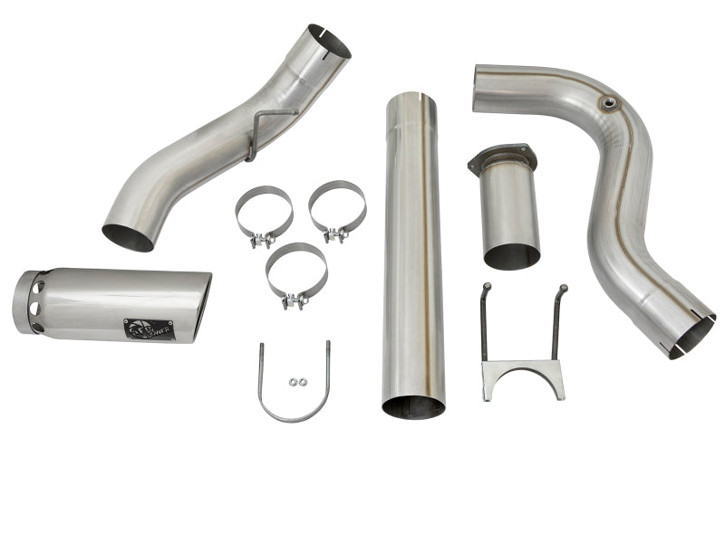 aFe LARGE BORE HD 5in 409-SS DPF-Back Exhaust w/Polished Tip 2017 Ford Diesel Trucks V8 6.7L (td) aFe LARGE BORE HD 5in 409-SS DPF-Back Exhaust w/Polished Tip 2017 Ford Diesel Trucks V8 6.7L (td)