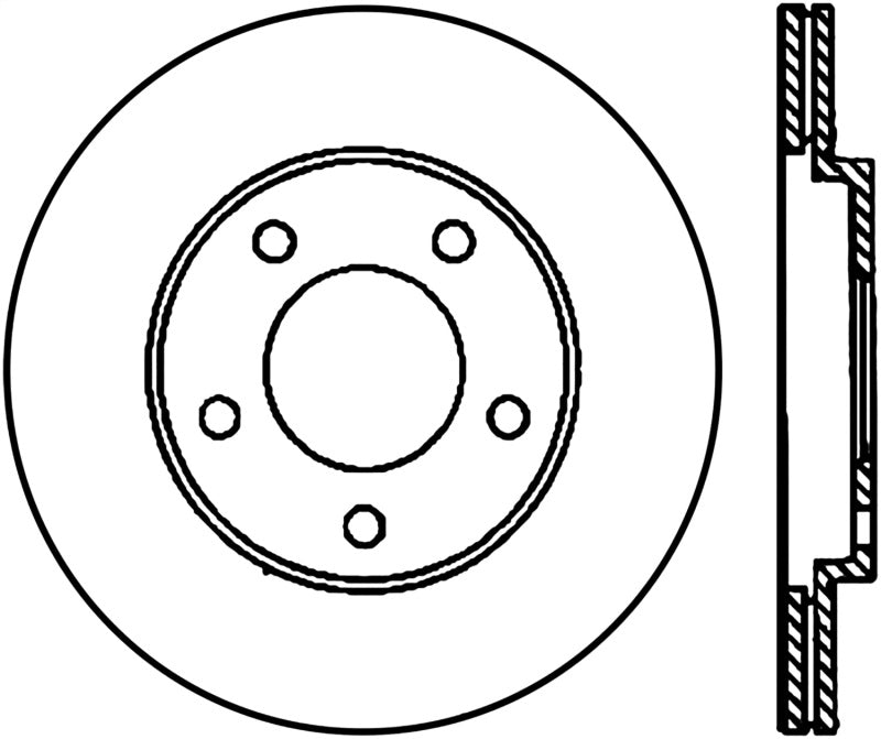 StopTech Power Slot 05-10 Mustang V6/4.0L / GT V8-4.6L Rear Right CRYO Rotor StopTech Power Slot 05-10 Mustang V6/4.0L / GT V8-4.6L Rear Right CRYO Rotor