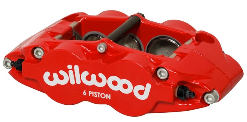 Wilwood Caliper Forged Narrow Superlite L/H FNSL6R-DS Dust Seal 1.62/1.12 1.10in Rotor Width - Red Wilwood Caliper Forged Narrow Superlite L/H FNSL6R-DS Dust Seal 1.62/1.12 1.10in Rotor Width - Red