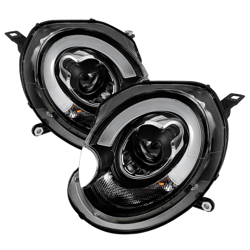 Spyder Mini Cooper 2007-2012 Projector Headlights Halogen Model Only - DRL Black PRO-YD-MC07-DRL-BK Spyder Mini Cooper 2007-2012 Projector Headlights Halogen Model Only - DRL Black PRO-YD-MC07-DRL-BK