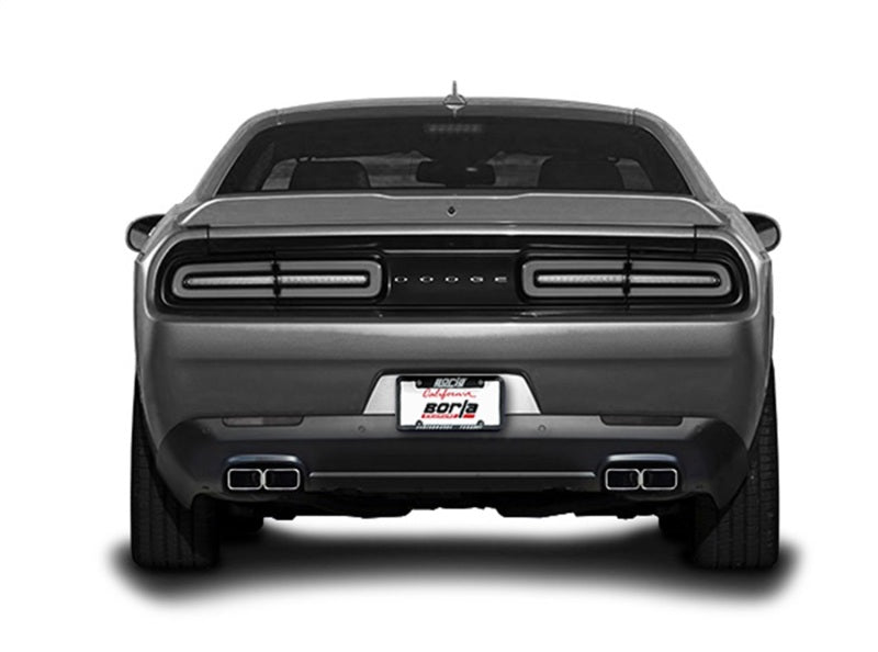 Borla 15-16 Dodge Challenger R/T 5.7L Dual Rectangle Angle Cut Dual Split Rear Exit ATAK Exhaust Borla 15-16 Dodge Challenger R/T 5.7L Dual Rectangle Angle Cut Dual Split Rear Exit ATAK Exhaust