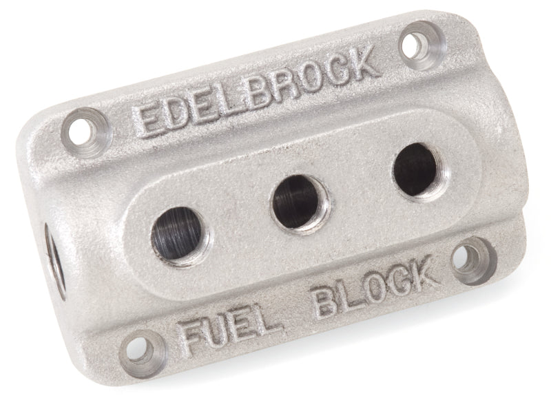 Edelbrock Fuel Block Triple As Cast Edelbrock Fuel Block Triple As Cast