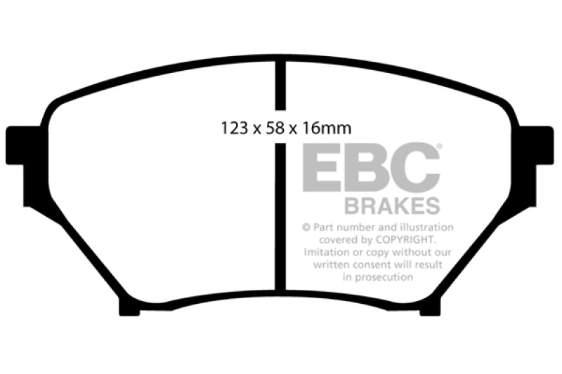 EBC 01-03 Mazda Miata MX5 1.8 (Sports Suspension) Redstuff Front Brake Pads EBC 01-03 Mazda Miata MX5 1.8 (Sports Suspension) Redstuff Front Brake Pads