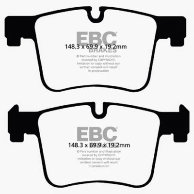 EBC 11+ BMW X3 2.0 Turbo (F25) Ultimax2 Front Brake Pads