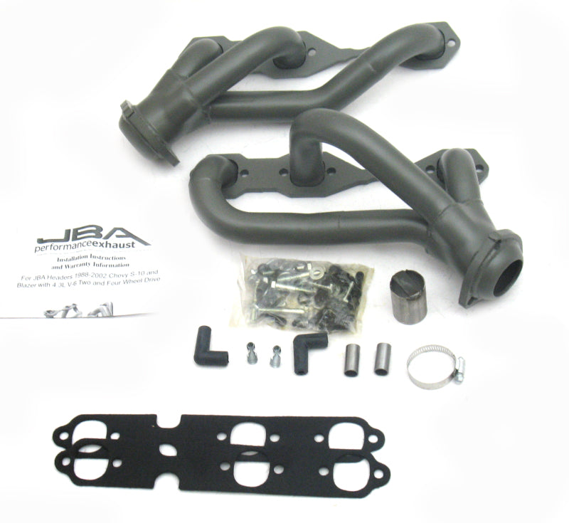 JBA 88-95 & 02-03 GM S-Truck 4.3L V6 4WD 1-1/2in Primary Ti Ctd Cat4Ward Header JBA 88-95 & 02-03 GM S-Truck 4.3L V6 4WD 1-1/2in Primary Ti Ctd Cat4Ward Header