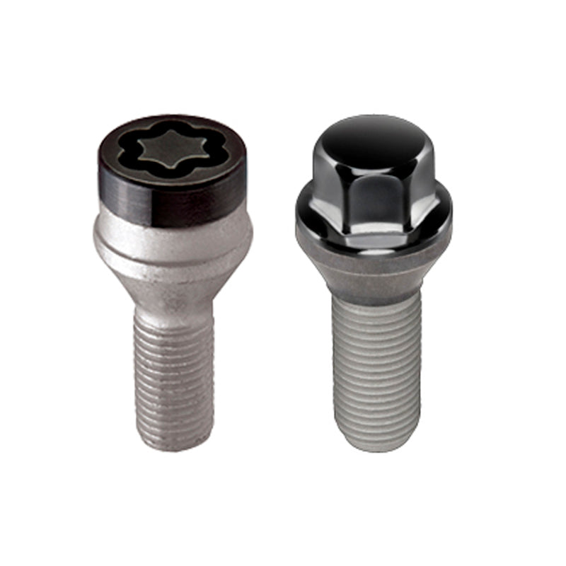 McGard 5 Lug Hex Install Kit w/Locks (Cone Seat Bolt) M12X1.5 / 17mm Hex / 25.5mm Shank L. - Black McGard 5 Lug Hex Install Kit w/Locks (Cone Seat Bolt) M12X1.5 / 17mm Hex / 25.5mm Shank L. - Black
