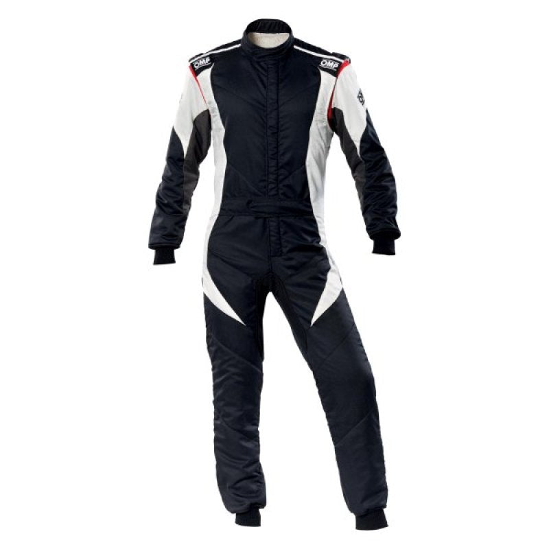 OMP First Evo Overall Black/White - Size 56 (Fia 8856-2018) OMP First Evo Overall Black/White - Size 56 (Fia 8856-2018)